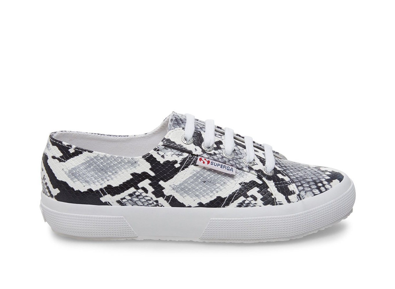 Superga Sneakers Womens - 2750 Synth Snakew - Black/White/Snake - PUGXS5239